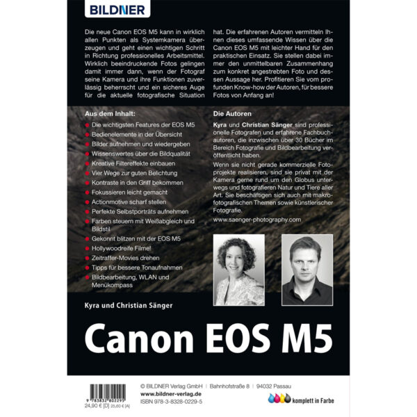 Canon EOS M5 Buch Backcover (100254)