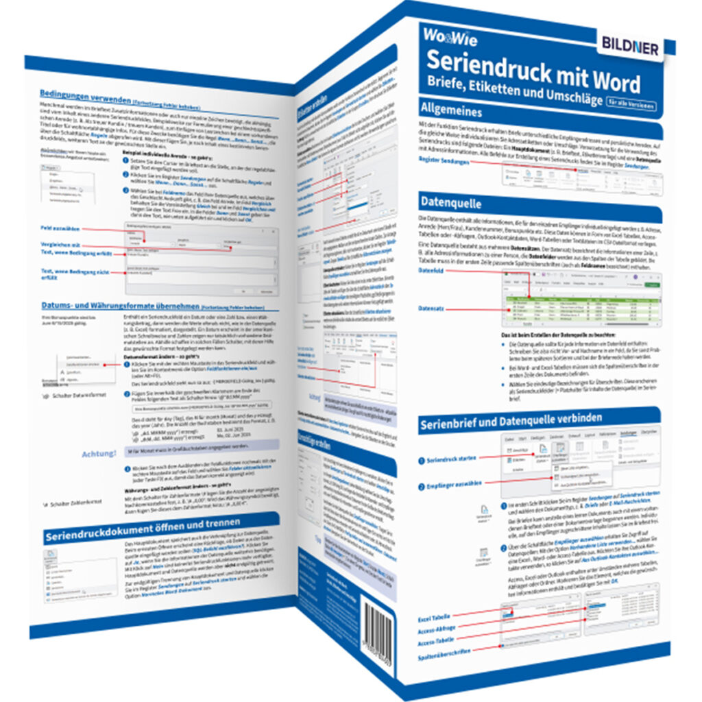 Seriendruck mit Word – Briefe, Etiketten und Umschläge - für alle Versionen Cover (100454)