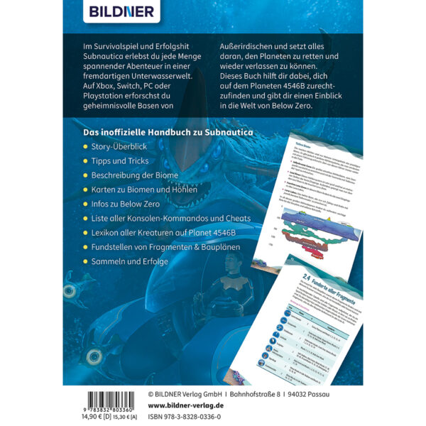 Das inoffizielle Handbuch zu Subnautica Buch Backcover (100358)