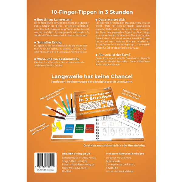 10-Finger-Tippen in 3 Stunden Backcover (100053)