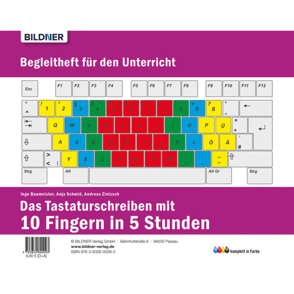 Begleitheft - Das Tastaturschreiben mit 10 Fingern in 5 Stunden Buch Backcover (100028)