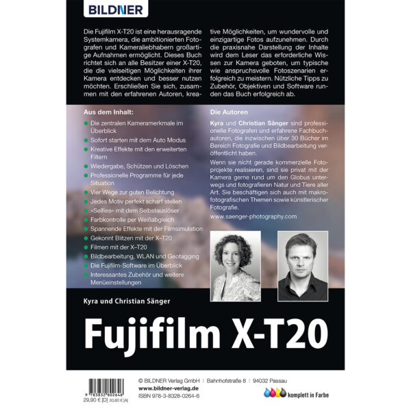 Fujifilm X-T20 Buch Backcover (100286)