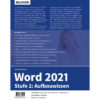 Word 2021 – Stufe 2: Aufbauwissen Buch Backcover (100547)