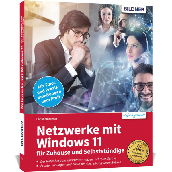 Netzwerke mit Windows 11 – für Zuhause und Selbstständige Buch Cover (100561)