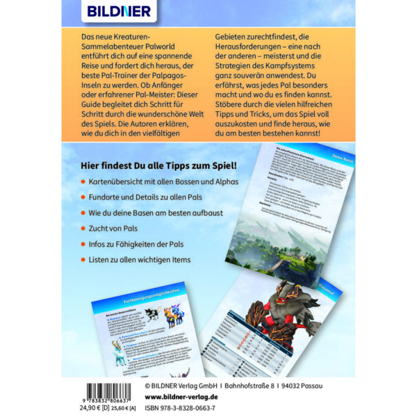 Palworld – Der inoffizielle Guide Buch Backcover (100679)