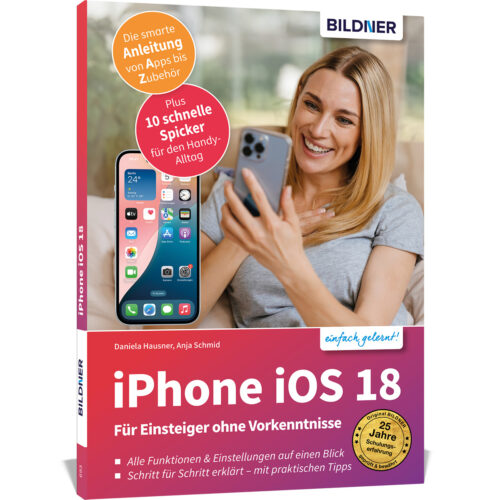 Apple iPhone mit iOS 18 Buch Cover (100693)