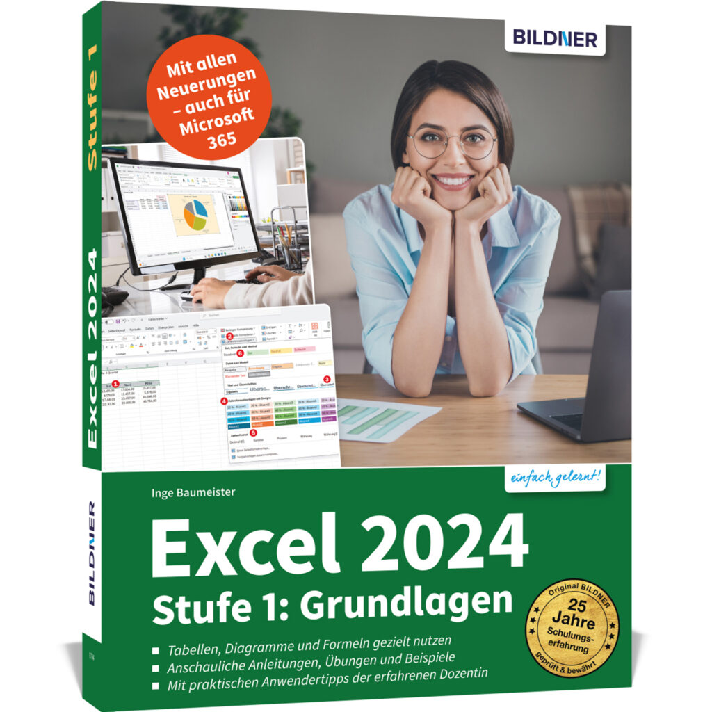 Excel 2024 - Stufe 1: Grundlagen Buch Cover (100714)