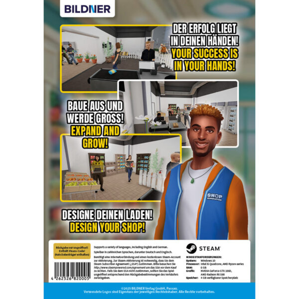 Shop Simulator: Supermarket (Steam-Key) Box Back 200010