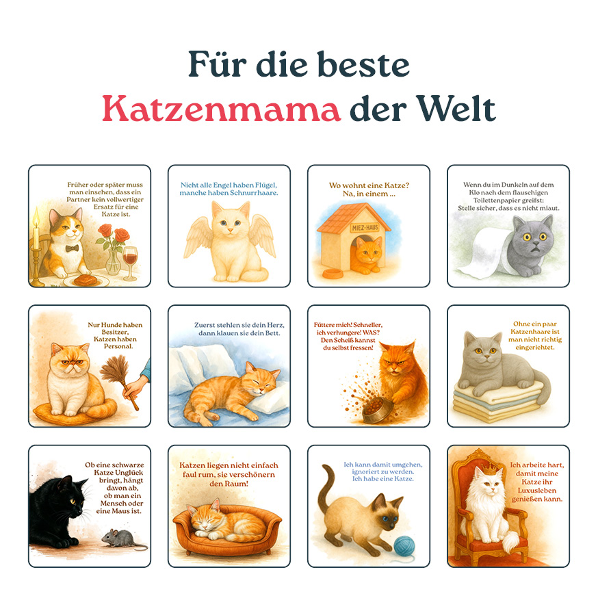 Geschenkidee für die beste Katzen-Mama der Welt Übersicht (200012)