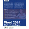 Word 2024 - Stufe 1: Grundlagen Buch Backcover (100732)