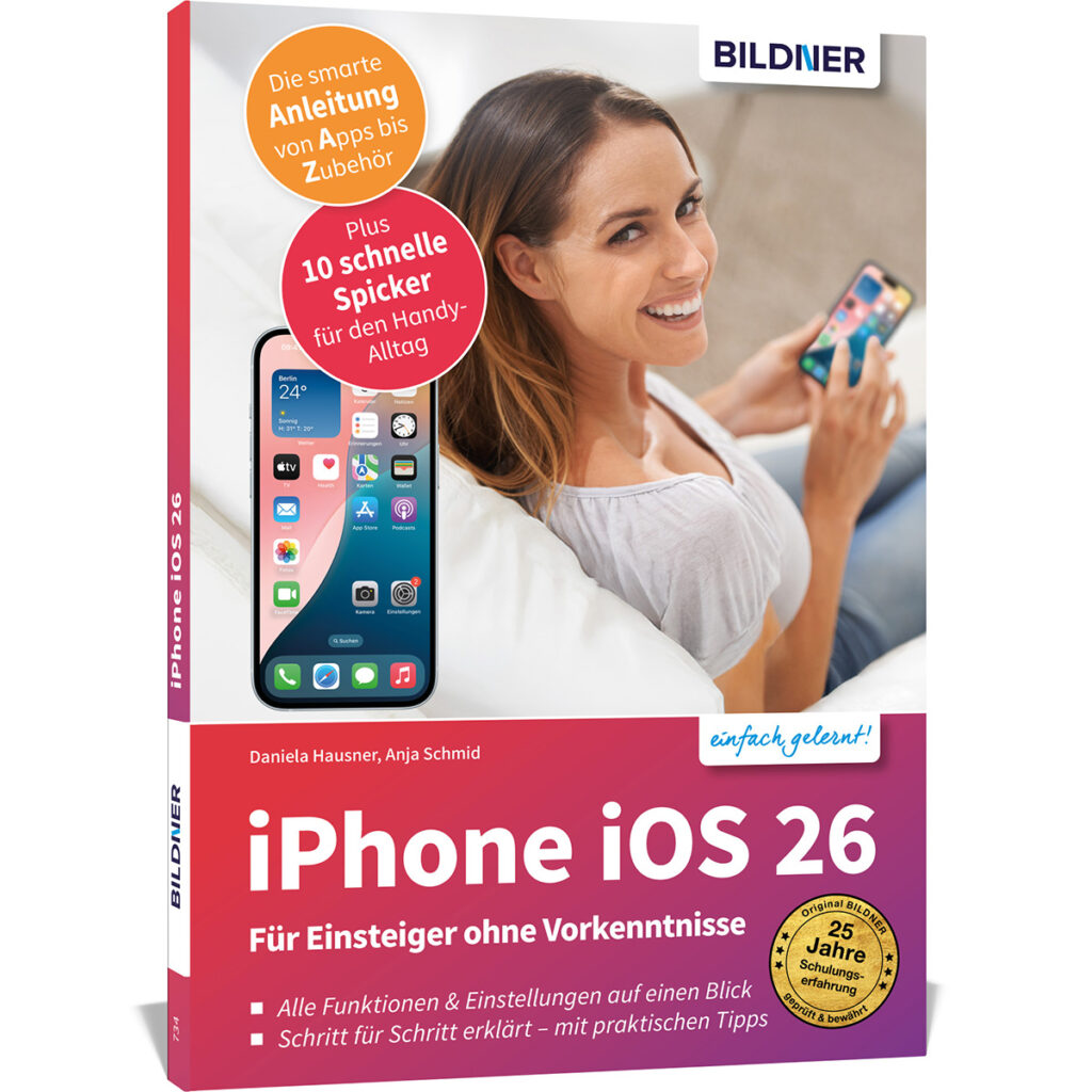 Apple iPhone mit iOS 26 Buch Cover (100734) - Tipps gegen Diebstahl
