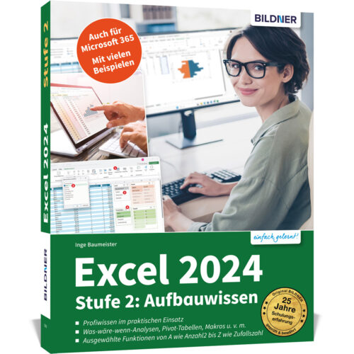 Excel 2024 - Stufe 2: Aufbauwissen Buch Cover (100740)