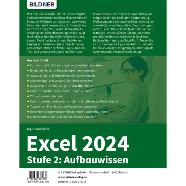 Excel 2024 - Stufe 2: Aufbauwissen Buch Backcover (100740)