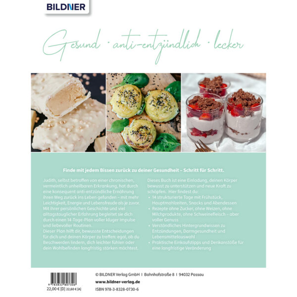 Chronisch gesund #starten - Dein 14-Tage-Plan für die anti-entzündliche Ernährung Buch Backcover (100747)