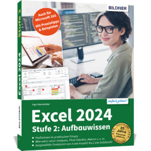 Excel 2024 - Stufe 2: Aufbauwissen Buch Cover (100740)