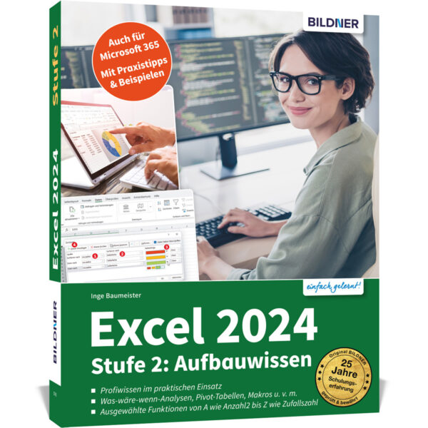 Excel 2024 - Stufe 2: Aufbauwissen Buch Cover (100740)