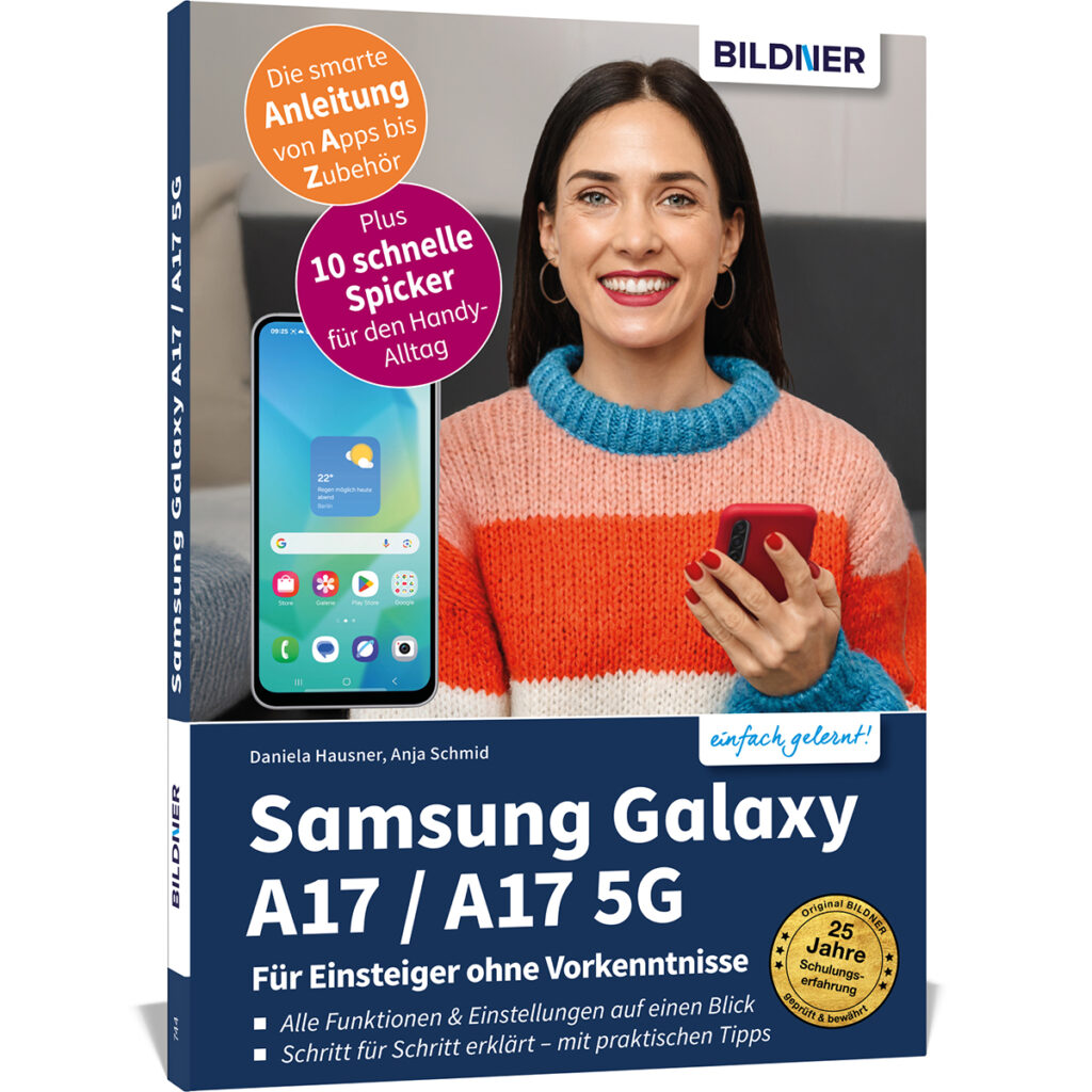 Samsung Galaxy A17 / A17 5G Buch Cover (100744) - Sprachaufnahmen Anleitung
