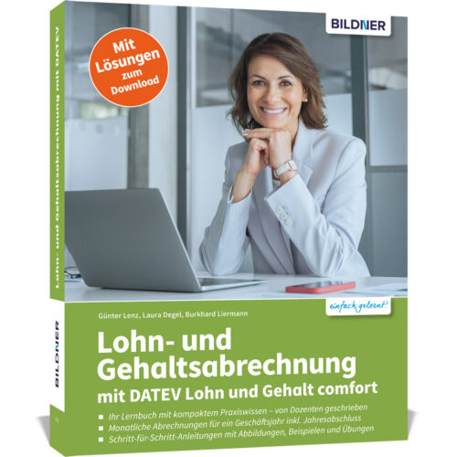 Lohn- und Gehaltsabrechnung mit DATEV Lohn und Gehalt comfort Buch Cover (100753)