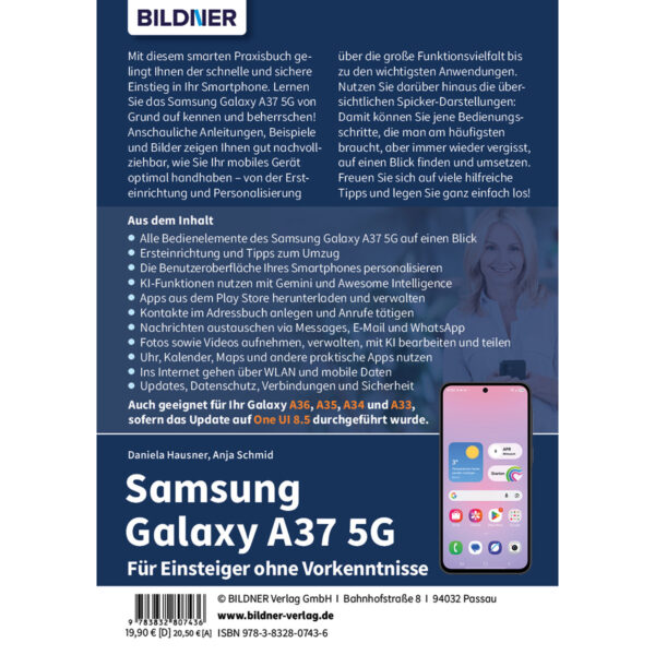 Samsung Galaxy A37 5G Buch Backcover (100760)