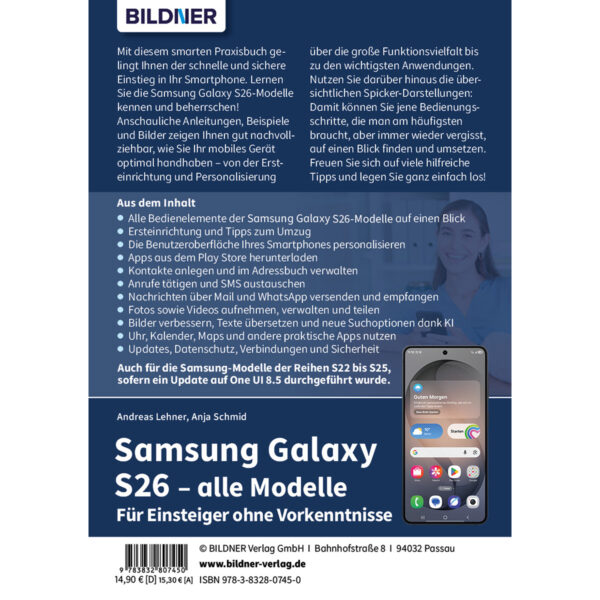 Samsung Galaxy S26 - alle Modelle Buch Backcover (100762)