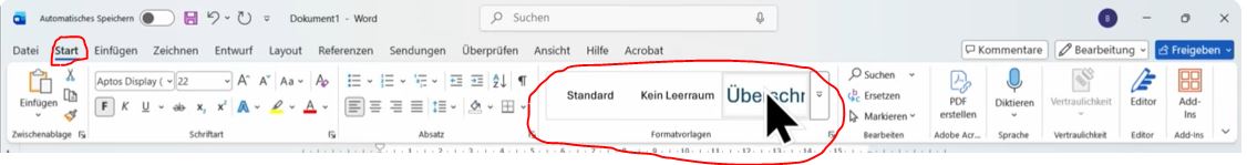 formatvorlagen in microsoft word nutzen - anleitung / tipps