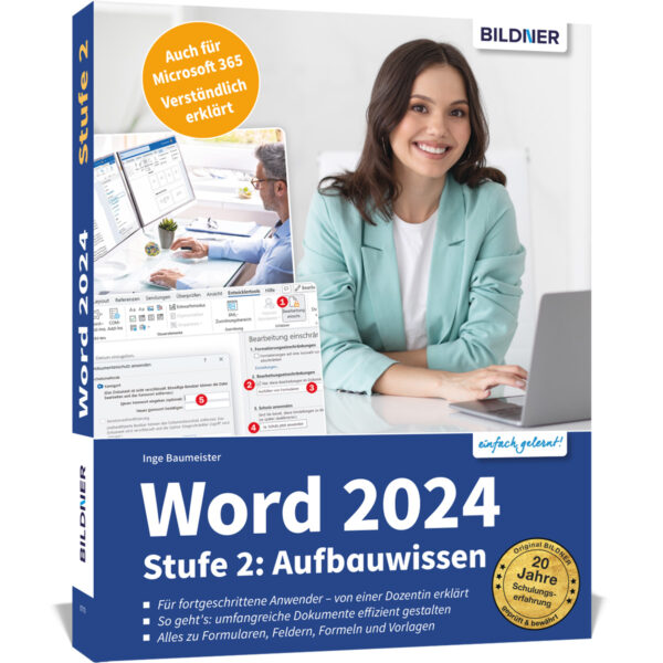 Word 2024 - Stufe 2: Aufbauwissen Buch Cover (100770)
