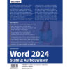 1200x9783832807135.BACK Word 2024 - Stufe 2: Aufbauwissen Buch Backcover (100770)