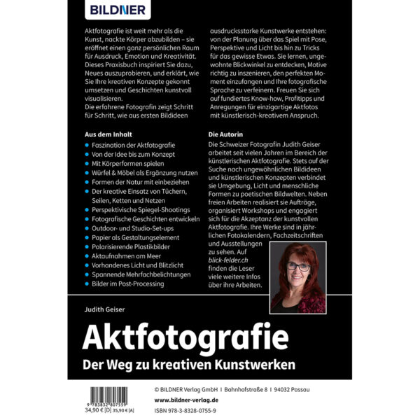 Aktfotografie - Der Weg zu kreativen Kunstwerken Buch Backcover (100772)
