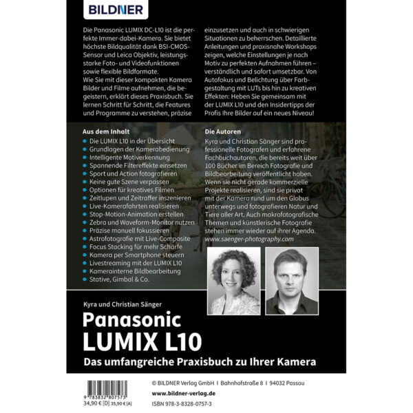 Panasonic LUMIX L10 - Das umfangreiche Praxisbuch zu Ihrer Kamera Buch Backcover (100774)