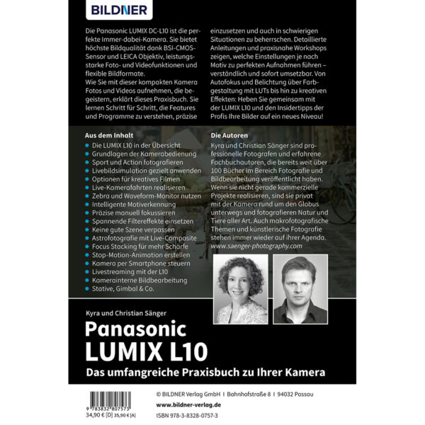 Panasonic LUMIX L10 - Das umfangreiche Praxisbuch zu Ihrer Kamera Buch Backcover (100774)