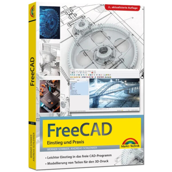 0072_3D-Cover_FreedCAD_Einstiegundpraxis_v2-710x510 (Mittel) FreeCAD – Einstieg und Praxis Buch Cover (500072)