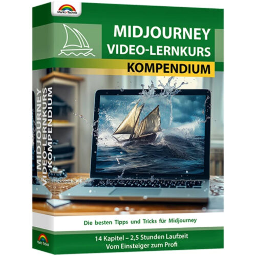 86351_Cover_Midjourney_Video_Lernkurs_Kompendium Midjourney Video Training Kompendium Cover (586351)