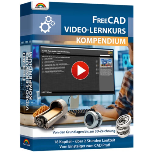 86515_Cover_FreeCAD_Video_Lernkurs_Kompendium FreeCAD Video-Lernkurs Kompendium Cover (586515)