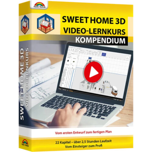 86559_SweetHome3D_Videolernkurs_Cover SweetHome 3D Video Lernkurs Kompendium Cover (586559)
