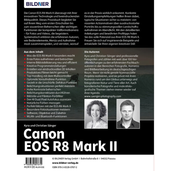Canon EOS R8 Mark II Buch Backcover (100784)